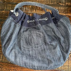 Chanel Denim XL Cabas Hobo